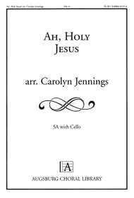 cover Ah Holy Jesus SA choral sheet music cover
